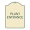 Signmission Traffic Entrance Plant Entrance Heavy-Gauge Aluminum Architectural Sign, 24" x 18", TG-1824-22792 A-DES-TG-1824-22792 - alternate 1